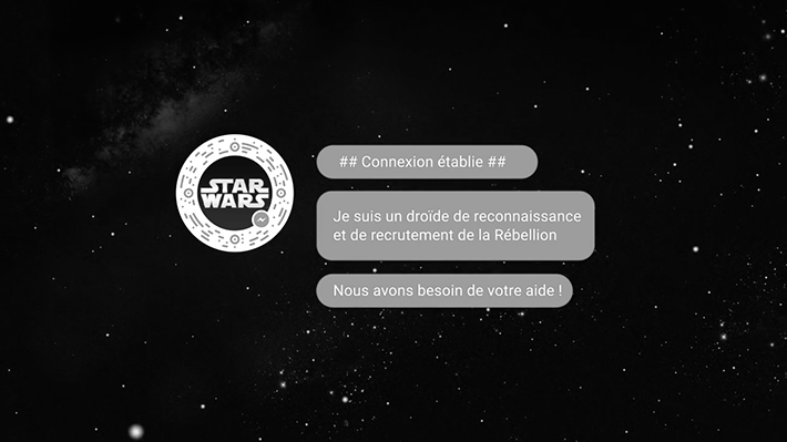The Walt Disney Company France : Rogue One -A Star Wars Story- Rejoignez la Rébellion sur Facebook Messenger !