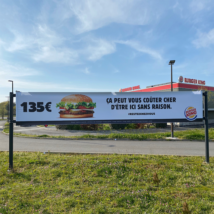 Burger King affiche parking TBTC